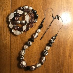 NY & Co necklace and bracelet set